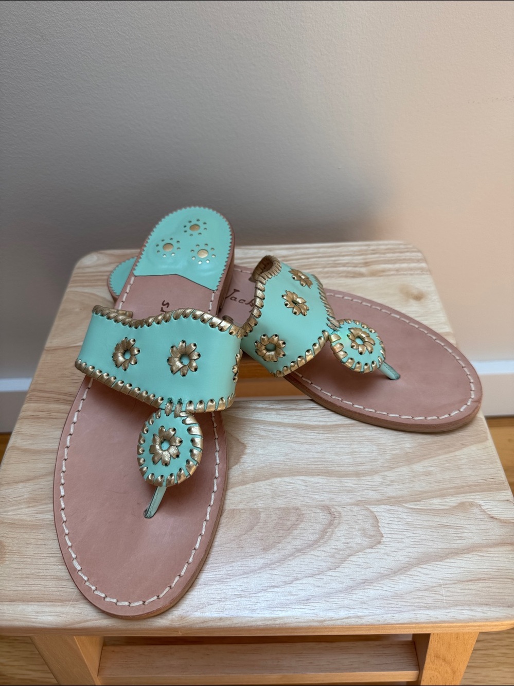 Jack Rogers “Classic Jacks” Mint Green